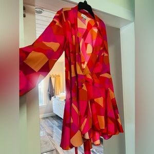 Multi colored adorable Dillards brand short swing dress!
